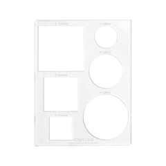 Penny Linn Acrylic Stencil Sheet  - Square and Circle