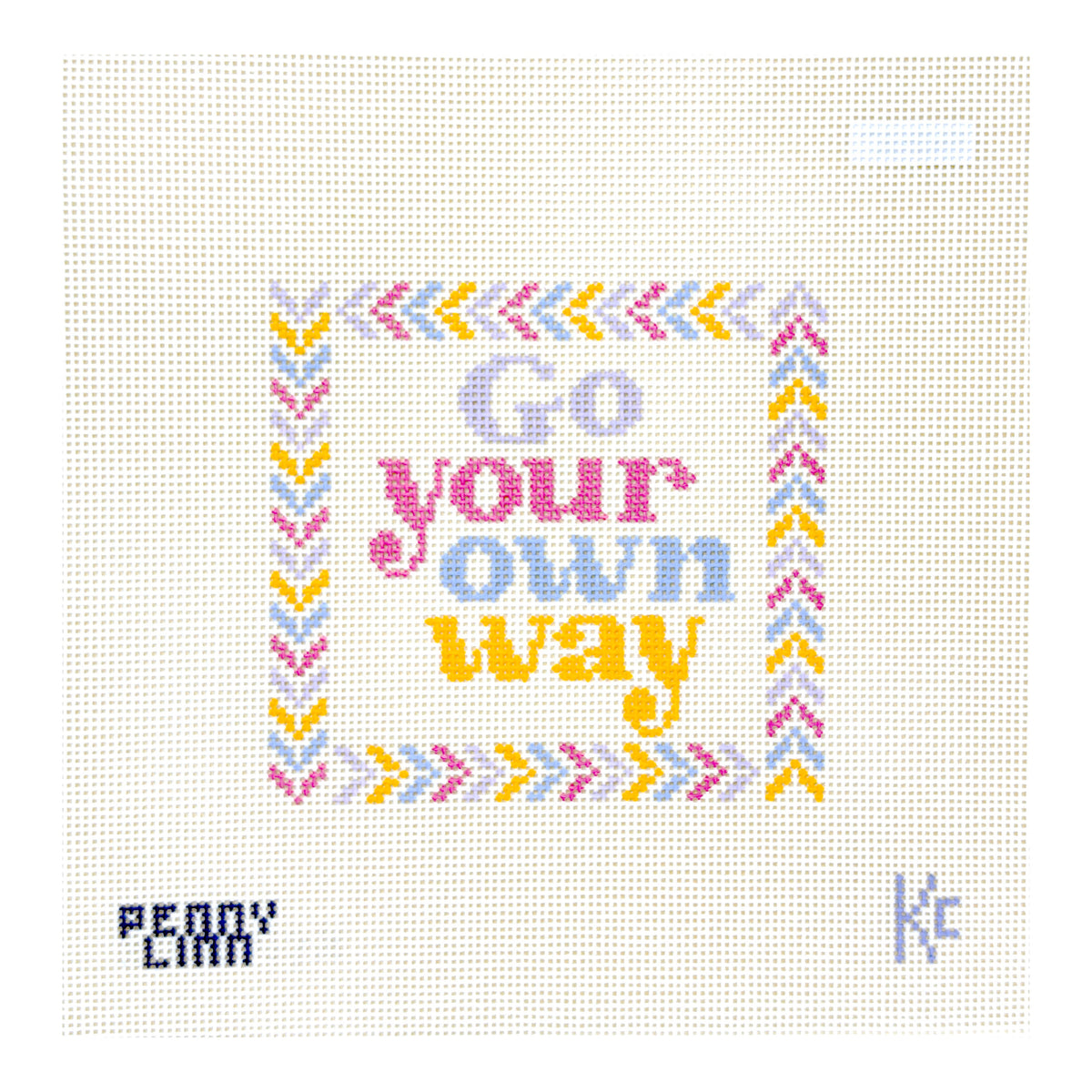 Penny Linn Kyra Cotter Go Your Own Way Needlepoint Canvas