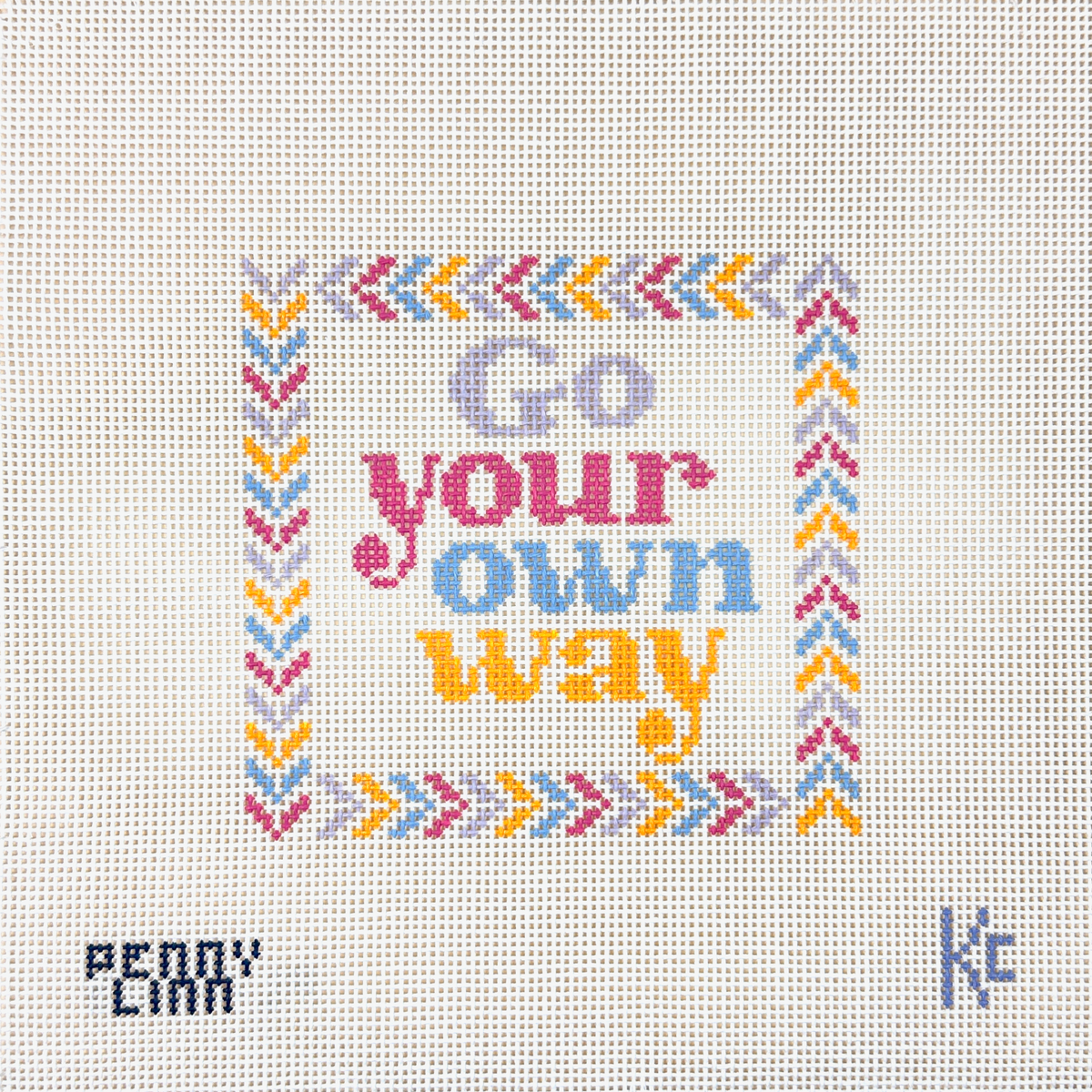 Penny Linn Kyra Cotter Go Your Own Way Needlepoint Canvas