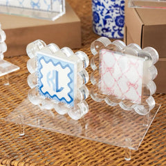Penny Linn Scallop Acrylic Frame - 4 Inch Square