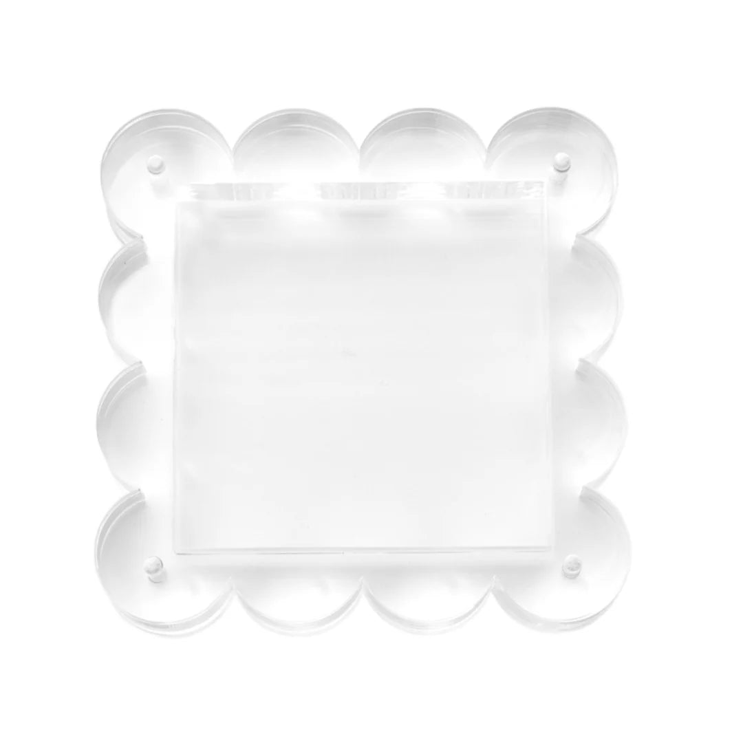 Penny Linn Scallop Acrylic Frame - 4 Inch Square