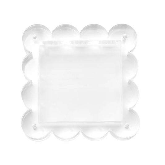 Penny Linn Scallop Acrylic Frame - 4 Inch Square