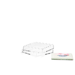 Penny Linn Scallop Acrylic Tray - 5 Inch Square