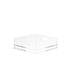 Penny Linn Scallop Acrylic Tray - 8 Inch Square
