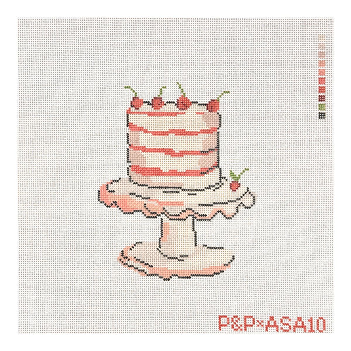 Penny & Penny and Company Cherry Cake Needlepoint Canvas