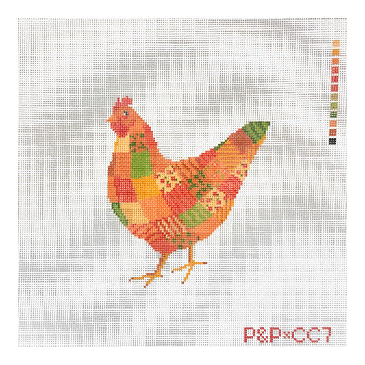 Penny & Penny and Company Patchwork Hen Needlepoint Canvas