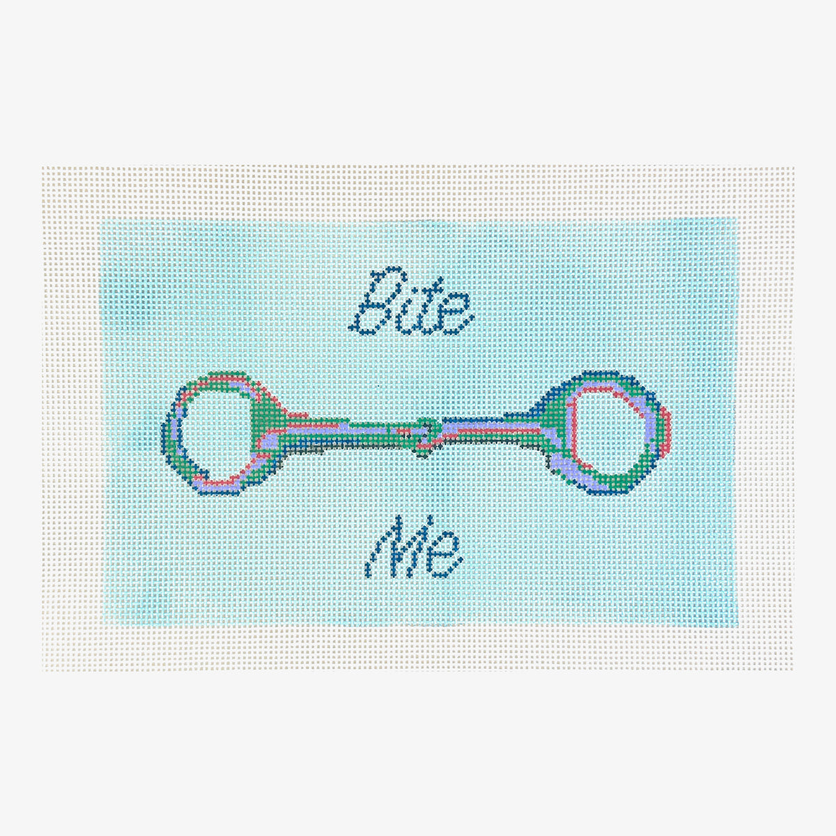 Petite Palm Stitchery Horse Bite Me Needlepoint Canvas