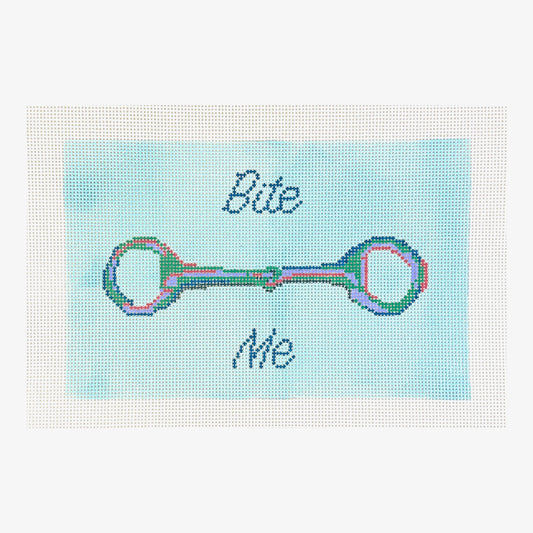 Petite Palm Stitchery Horse Bite Me Needlepoint Canvas