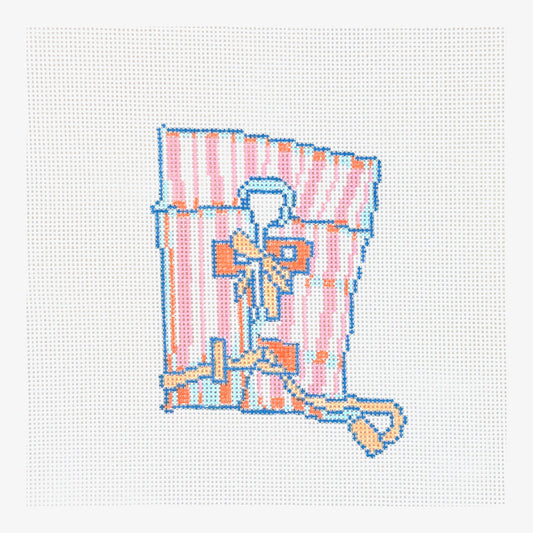 Petite Palm Stitchery Life Jacket Needlepoint Canvas