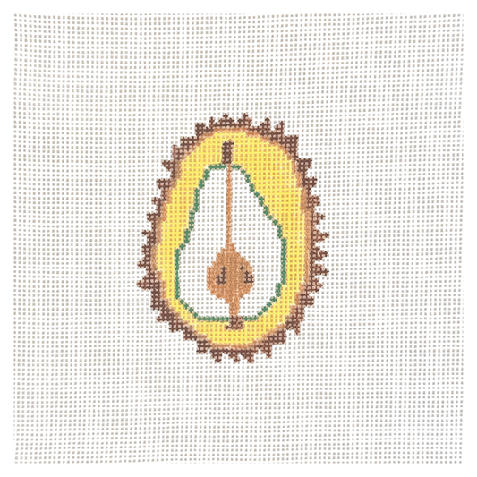 Petite Palm Stitchery Little Pear Tartlet Needlepoint Canvas