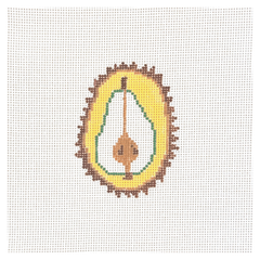 Petite Palm Stitchery Little Pear Tartlet Needlepoint Canvas