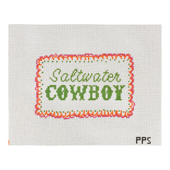 Petite Palm Stitchery Saltwater Cowboy Needlepoint Canvas