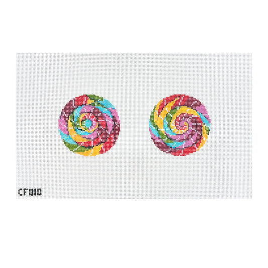 Pippin Studio Petite Sweets Lollipop Needlepoint Canvas