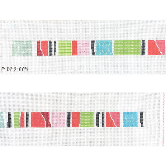 Pippin Studio Strips and Blocks Belt or Purse Strap Needlepoint Canvas