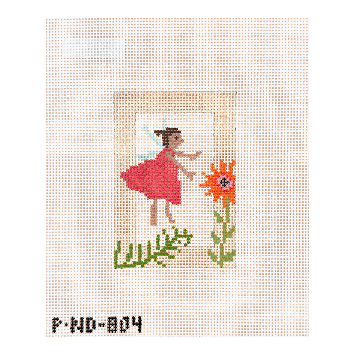 Pippin Studio Woodland Fairy with Cropped Flowers Needlepoint Canvas