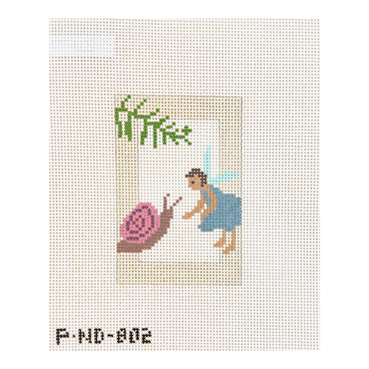 Pippin Studio Woodland Fairy with Snail Needlepoint Canvas