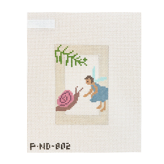 Pippin Studio Woodland Fairy with Snail Needlepoint Canvas