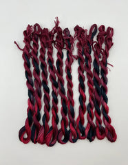 Pirate + Robin Variegated 6 Strand Embroidery Floss - Black Dahlia