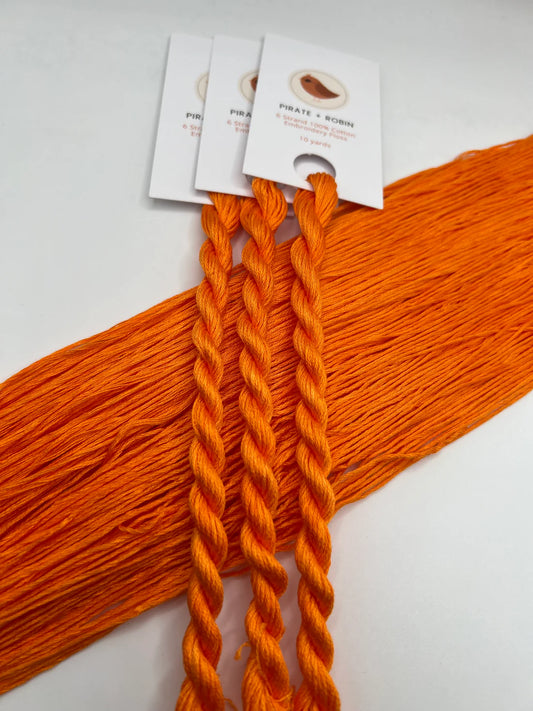 Pirate + Robin 6 Strand Embroidery Floss - Carrot