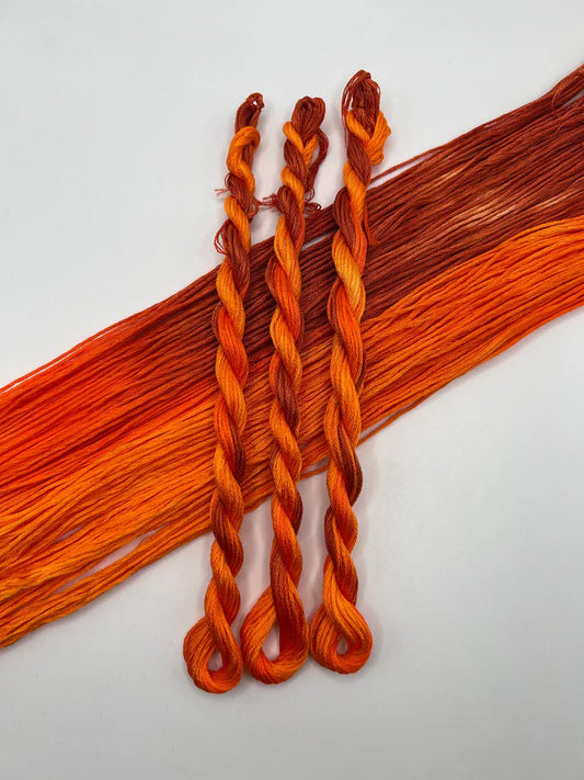 Pirate + Robin Variegated 6 Strand Embroidery Floss - Ember