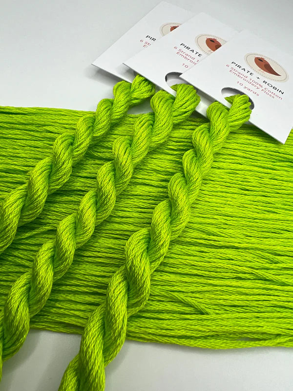 Pirate + Robin 6 Strand Embroidery Floss - Lime