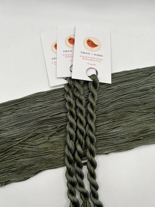 Pirate + Robin 6 Strand Embroidery Floss - Moss