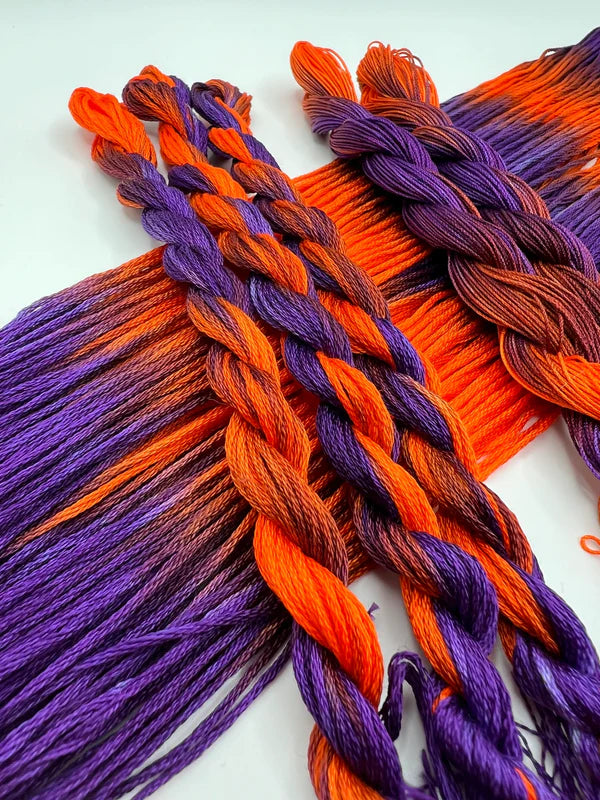 Pirate + Robin Variegated 6 Strand Embroidery Floss - Pumpkin Witch
