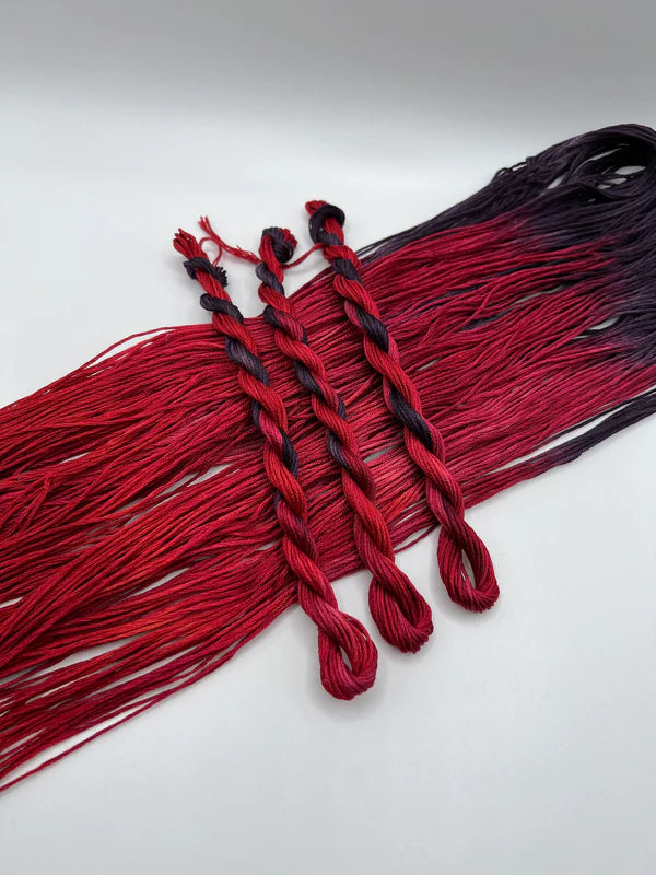 Pirate + Robin Variegated 6 Strand Embroidery Floss - Red Wine