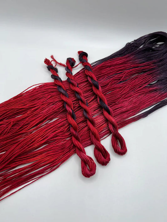 Pirate + Robin Variegated 6 Strand Embroidery Floss - Red Wine