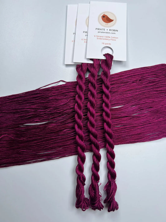 Pirate + Robin 6 Strand Embroidery Floss - Sangria