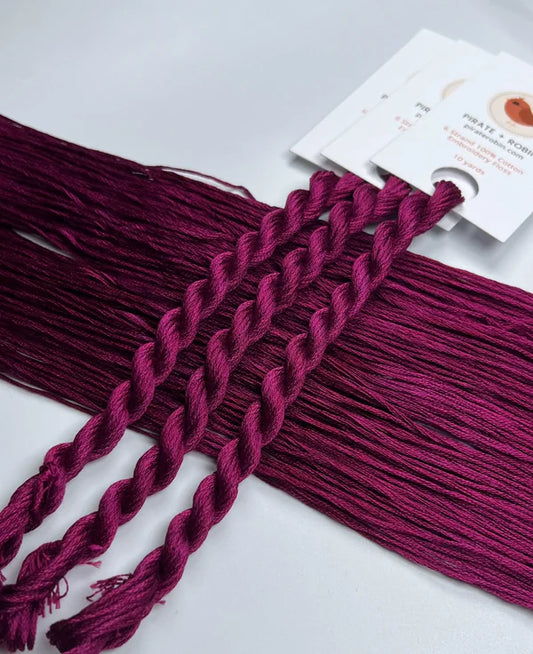 Pirate + Robin 6 Strand Embroidery Floss - Sangria
