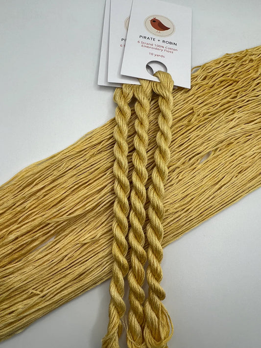 Pirate + Robin 6 Strand Embroidery Floss - Straw