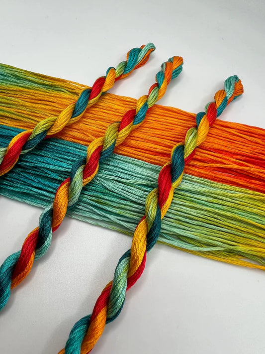 Pirate + Robin Variegated 6 Strand Embroidery Floss - Summer Pride