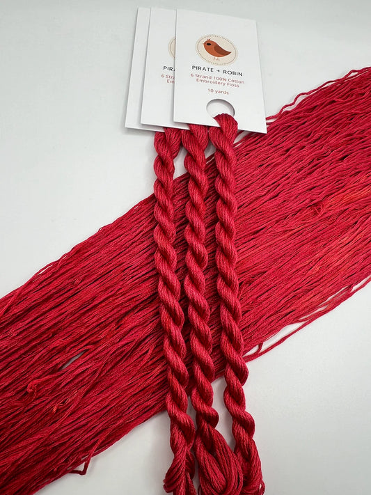 Pirate + Robin 6 Strand Embroidery Floss - Tomato