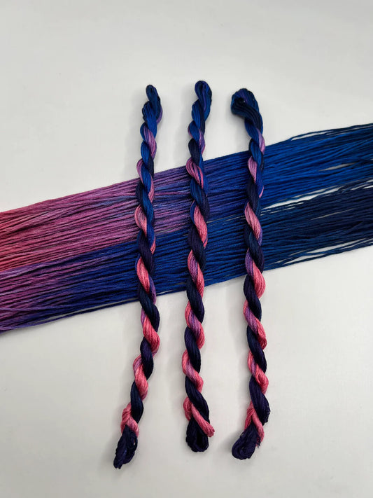 Pirate + Robin Variegated 6 Strand Embroidery Floss - Twilight