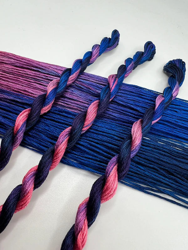 Pirate + Robin Variegated 6 Strand Embroidery Floss - Twilight