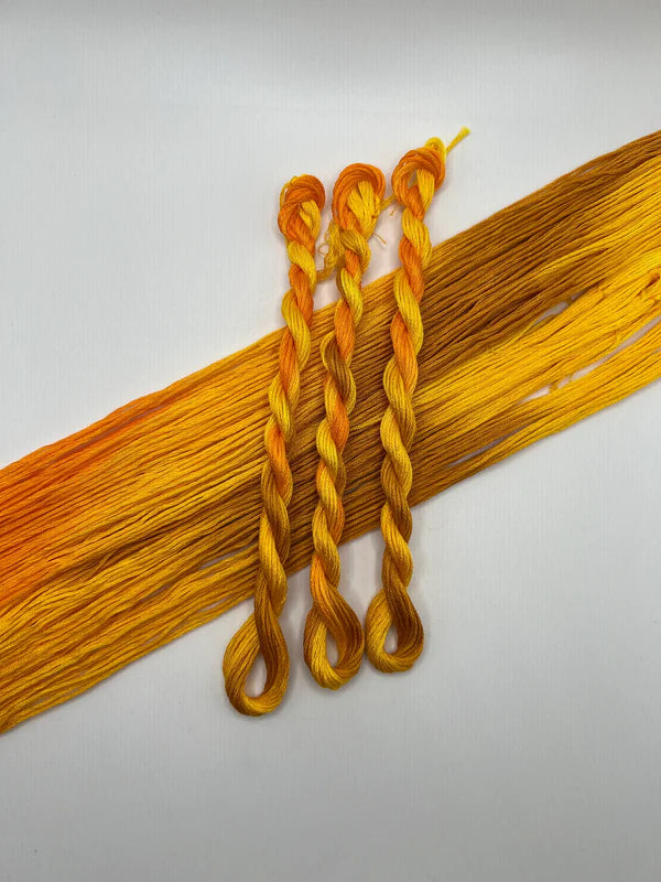Pirate + Robin Variegated 6 Strand Embroidery Floss - Daffodil