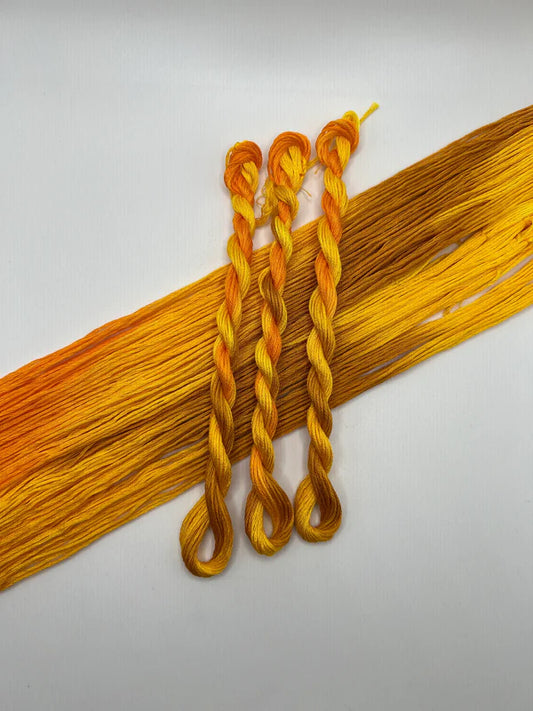 Pirate + Robin Variegated 6 Strand Embroidery Floss - Daffodil