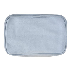 Planet Earth Self Finishing Cosmetic Bag - Light Blue