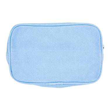 Planet Earth Self Finishing Cosmetic Bag - Light Blue