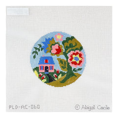 PLD Designs Abigail Cecile Jacobean Cottage Ornament Needlepoint Canvas