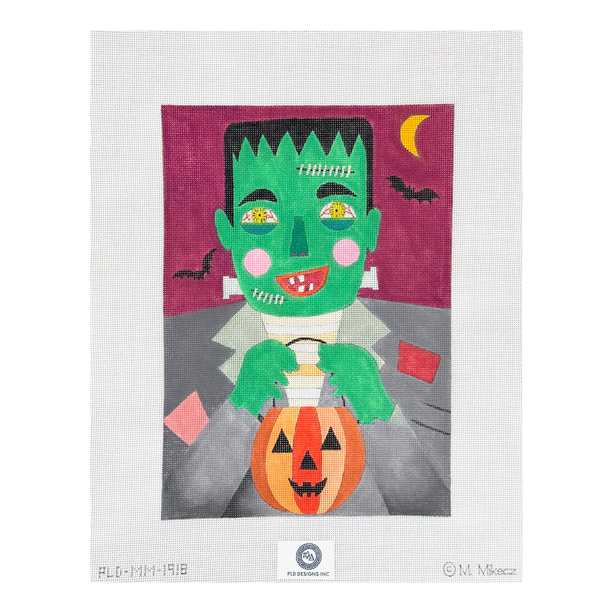 PLD Designs Melanie Mikecz Frankenstein Needlepoint Canvas - 18M