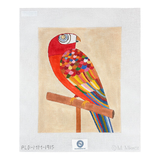 PLD Designs Melanie Mikecz Parrot Needlepoint Canvas