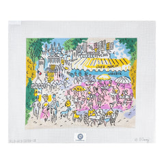 PLD Designs Sally Corey Paris Cafe Chez Marie Needlepoint Canvas
