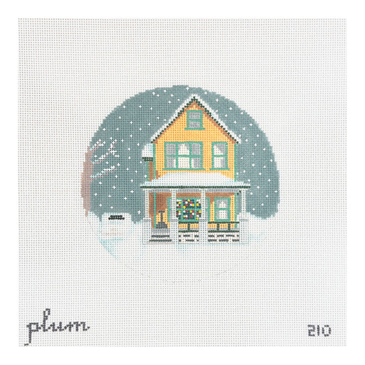 The Plum Stitchery  A Christmas Story House Needlepoint Canvas