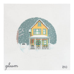 The Plum Stitchery  A Christmas Story House Needlepoint Canvas