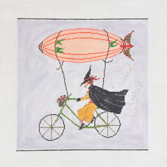 The Plum Stitchery Agatha Hated Brooms Needlepoint Canvas