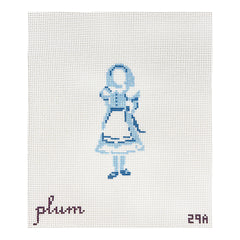 The Plum Stitchery Alice in Wonderland Alice Needlepoint Canvas