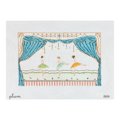 The Plum Stitchery Ballerinas Needlepoint Canvas