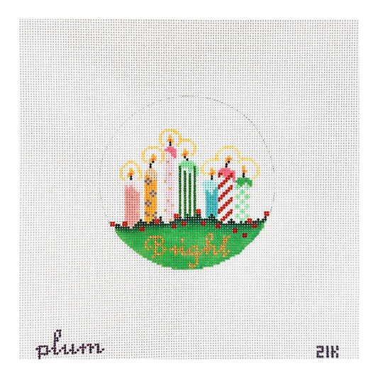 The Plum Stitchery Bright Needlepoint Canvas